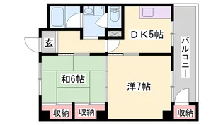 第1スイスビル【303号室】の間取り