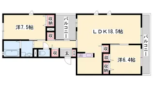 ルーチェ A【0302号室】の間取り