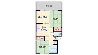 プレジール・沖 東棟【101号室】の間取り