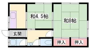 コガノサキライフ【101号室】の間取り