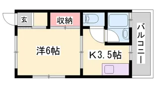 リバティ旭【C号室】の間取り