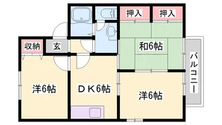 D’Flats宝殿【2階】の間取り