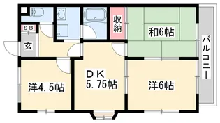 ケスハイツ一色【2階】の間取り