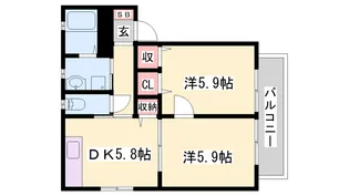 オネスト【C101号室】の間取り