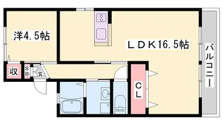 タデノハイツ【201号室】の間取り