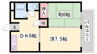 プチメゾン梅原【201号室】の間取り