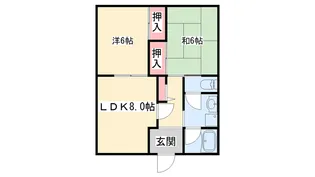 メゾンやすむろⅠ【3-E号室】の間取り