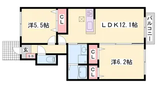 ブールドーグ フランセ【0103号室】の間取り