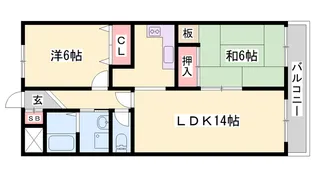 メゾン・ドゥ・M【306号室】の間取り