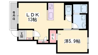 パストルA棟【101号室】の間取り