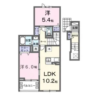 フォルトゥーナ播磨【202号室】の間取り