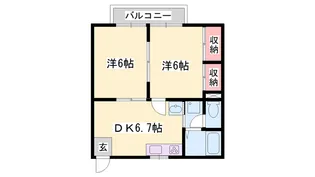 ロジュマン継【1階】の間取り