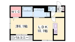 フェリスコンチェルト【1階】の間取り