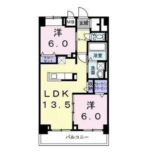 KUNIO【504号室】の間取り