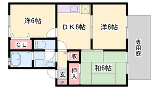ビューラー高砂 B棟【1階】の間取り