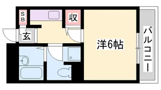南駅前マンション【2階】の間取り