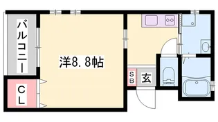 Br東延末【301号室】の間取り