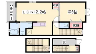 サンフラワー【303号室】の間取り