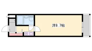 ダイアパレス大手前通西【7階】の間取り