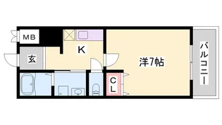 インタービレッジ船丘【5階】の間取り
