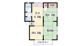 パールハイツ新野辺【7号室】の間取り