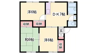 サンコート広畑【1階】の間取り