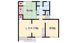 ハイツ美津野【0202号室】の間取り