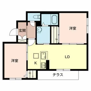 メゾン・フローラⅡ【1階】の間取り