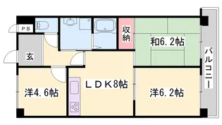 エンジェル尾上【4階】の間取り