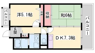 泉マンション【905号室】の間取り