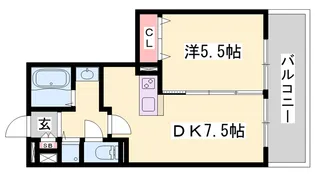 パークハイム参番館 B棟【2階】の間取り