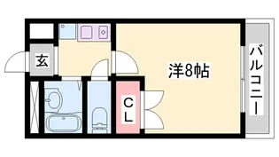 リバーサイド市川【103号室】の間取り