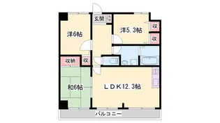 ハッピーライフ・フジ【4階】の間取り