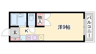 Rinky Garden【106号室】の間取り