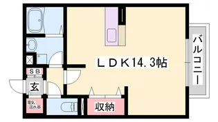 サニーハイツミキ A棟【203号室】の間取り