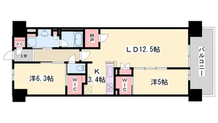 ローレルコート姫路大手前通り【8階】の間取り