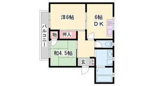 フローラルハイツ【H号室】の間取り