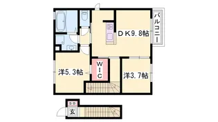 オリジン【202号室】の間取り