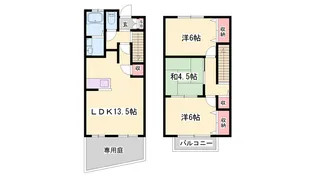 ラ・ヴィーダーⅡ【5号室】の間取り