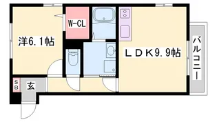 グリーンアベニュー【2階】の間取り