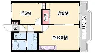 グランヴィラⅠ【202号室】の間取り