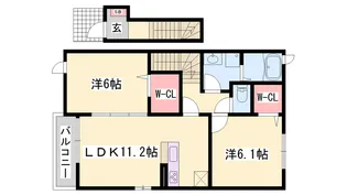ペール・メゾンB【203号室】の間取り