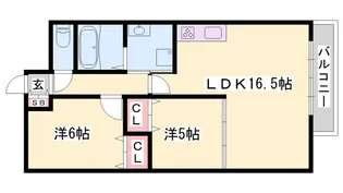 ルークレジデンスNUEVE【4階】の間取り