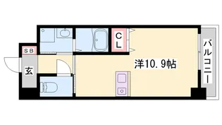 インタービレッジ高岡駅前【4階】の間取り
