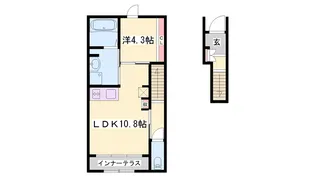 サンフェリーチェS【203号室】の間取り