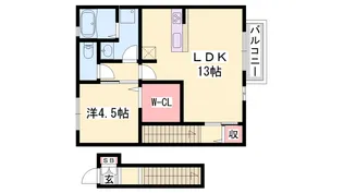 エスポワール北原【2階】の間取り