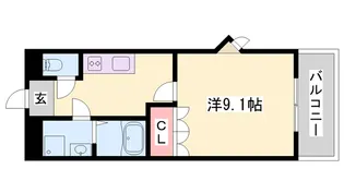 フォレストハウス【105号室】の間取り