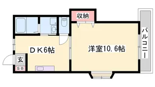 エスポワール【207号室】の間取り