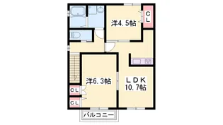 レグジー【2階】の間取り