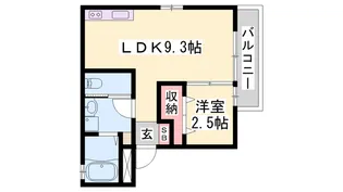 ルミエール神屋町【301号室】の間取り